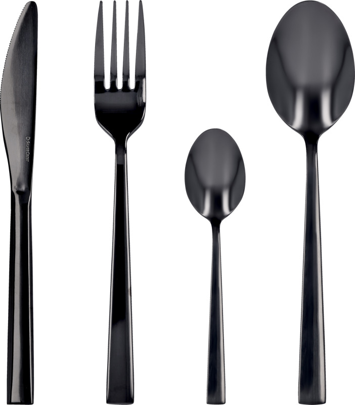 Silvercrest® Sada nerezových příborů, 16dílná (černá)