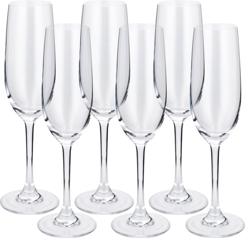Silvercrest® Sada sklenic na sekt, 6dílná