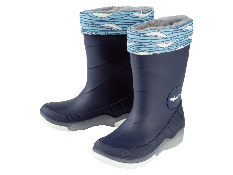 lupilu® Chlapecké svíticí holínky s podšívkou (navy modrá, 24/25)