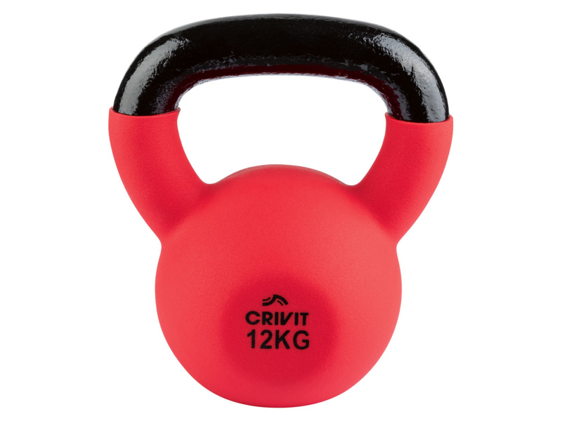 Crivit Posilovací činka Kettlebell, 12 kg