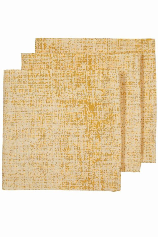 Meyco Plenky 3-balení Fine lines ochre/yellow