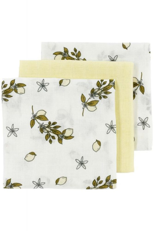 Meyco Mušelínové pleny 3-balení - Lemon Soft yellow