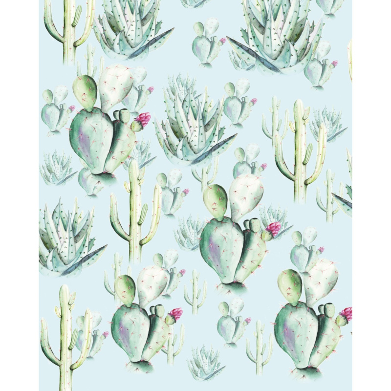 Komar Vliesová fototapeta Cactus Blue 200 x 250 cm