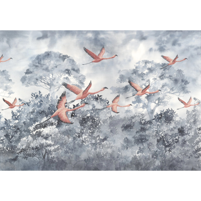 Komar Vliesová fototapeta Flamingos in the Sky 400 x 280 cm