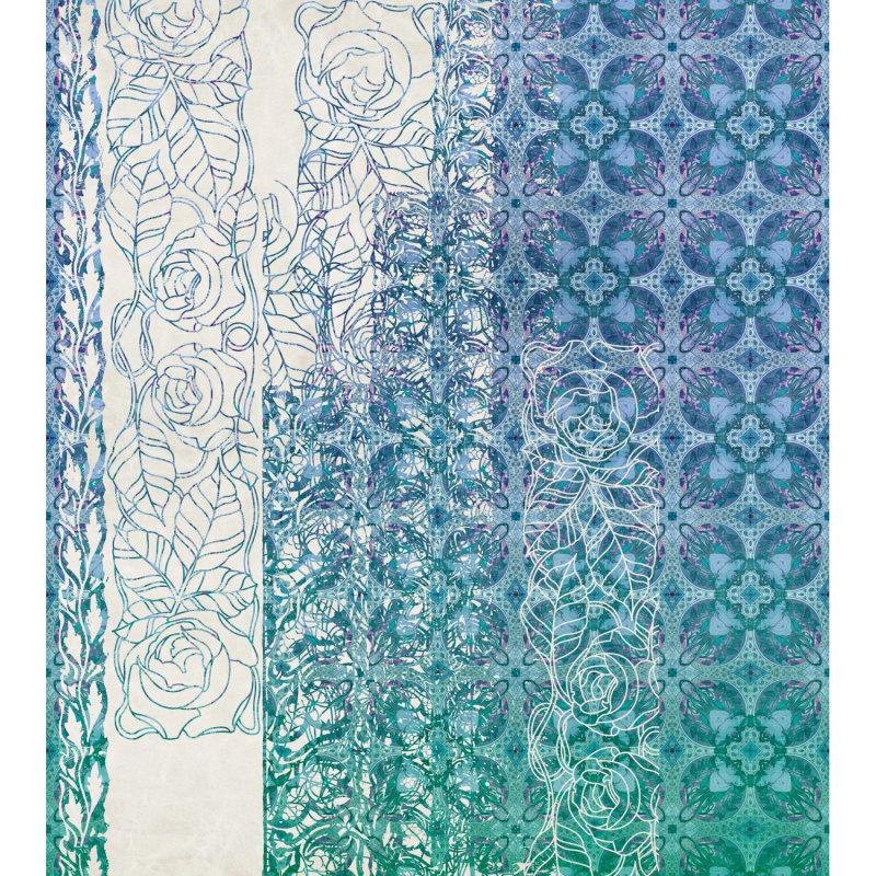 Komar Vliesová fototapeta Art Nouveau Bleu 250 x 280 cm