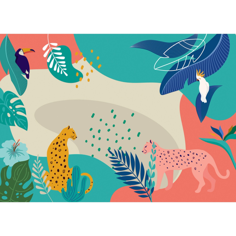 Komar Vliesová fototapeta Jungle Rendezvous 350 x 250 cm