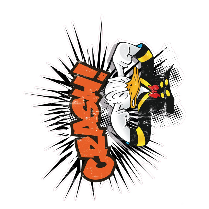 Komar Samolepicí vliesová fototapeta Donald crash XXL 127 x 160 cm