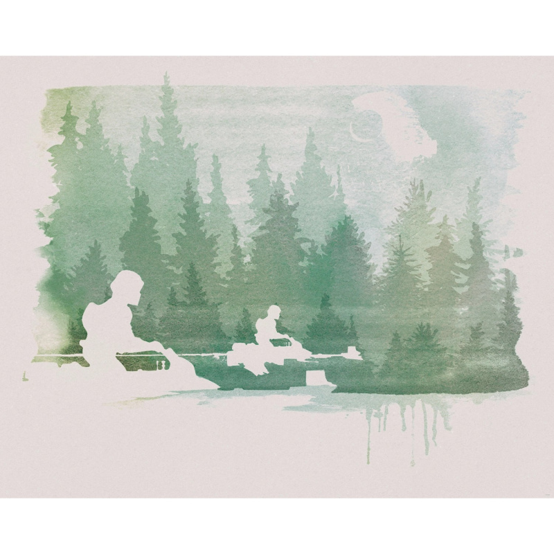 Komar Vliesová fototapeta Star Wars Endor Speeders 350 x 280 cm