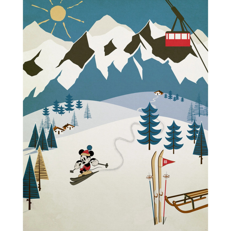 Komar Vliesová fototapeta Mickey Alpine 200 x 250 cm