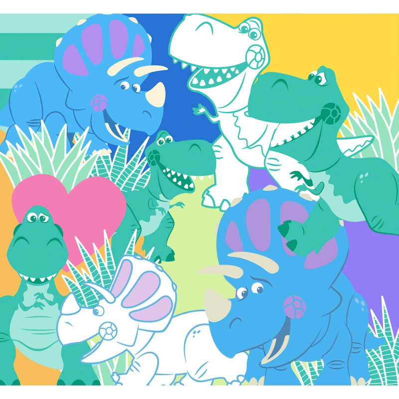 Komar Vliesová fototapeta Toy Story Rex and Trixie 300 x 280 cm