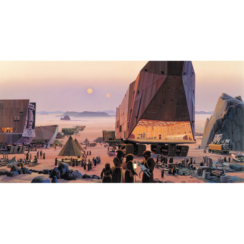 Komar Vliesová fototapeta Star Wars Classic RMQ Java Market 500 x 250 cm