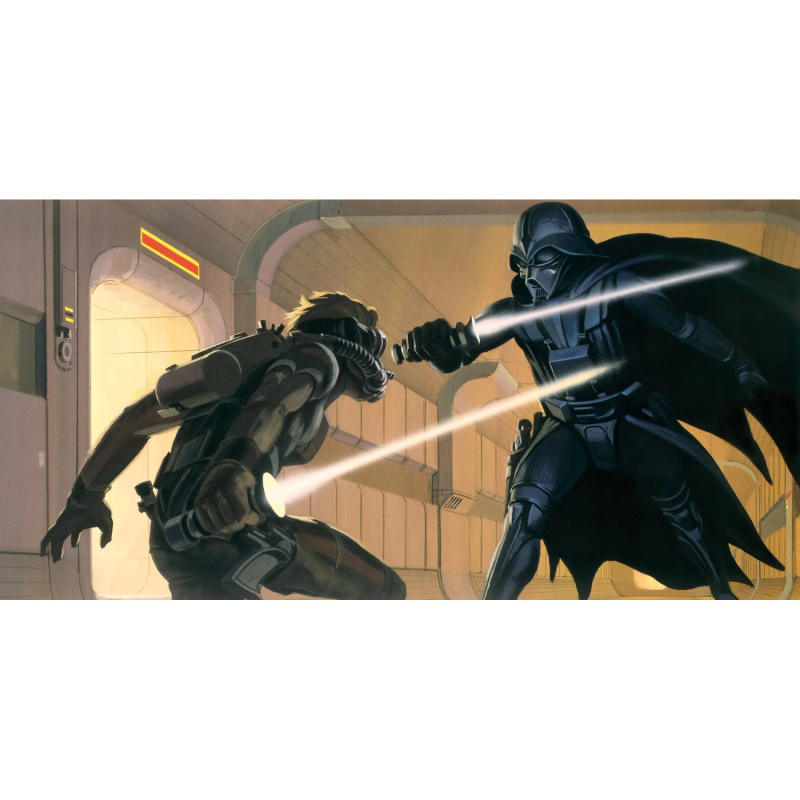 Komar Vliesová fototapeta Star Wars Classic RMQ Vader vs Luke 500 x 250 cm