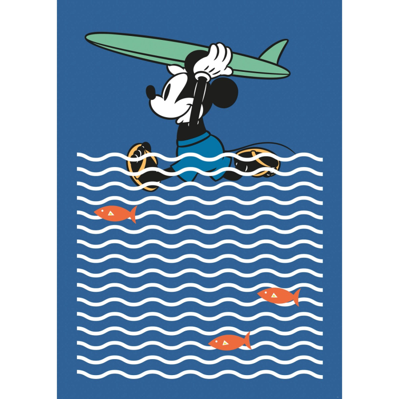 Komar Vliesová fototapeta Mickey gone Surfin', 200 x 280 cm