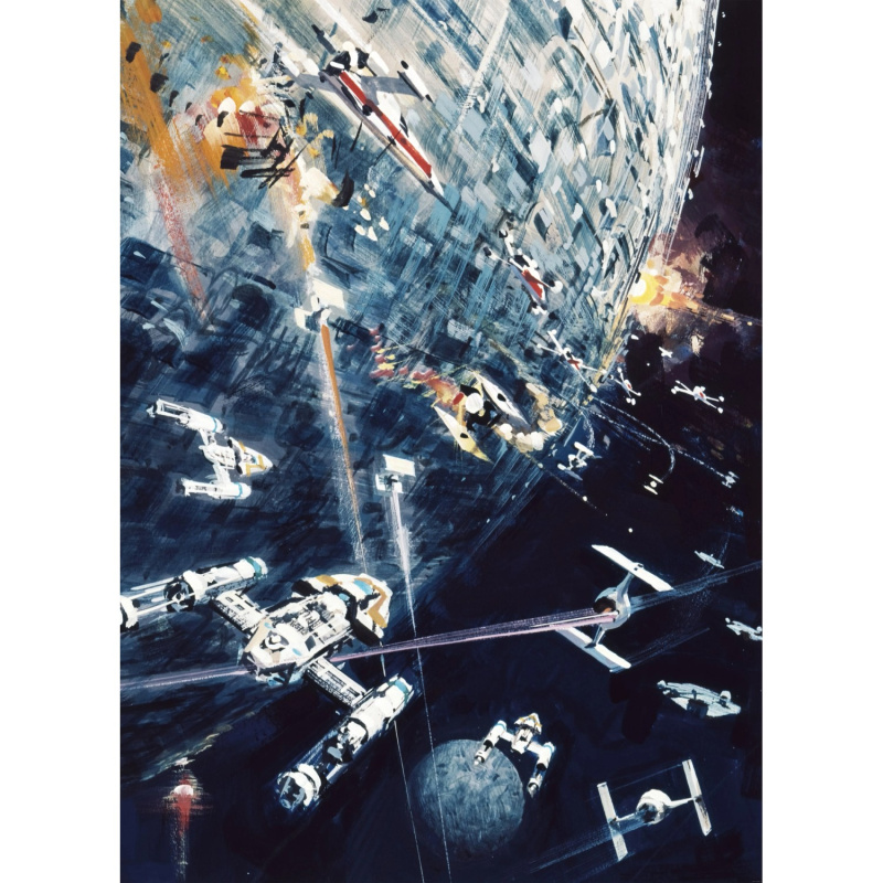 Komar Vliesová fototapeta Star Wars Classic Dogfight 200 x 275 cm