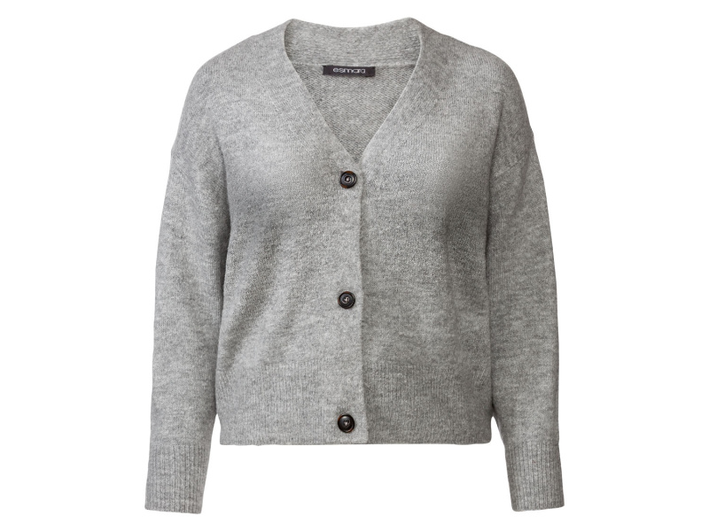 esmara® Dámský kardigan XXL (3Xl (56/58), šedá)