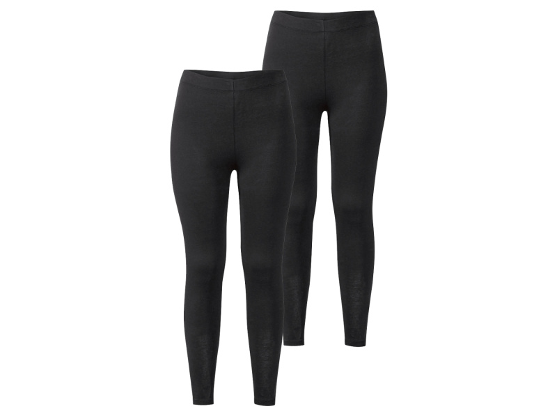 esmara® Dámské legíny, 2 kusy (XS (32/34), černá)