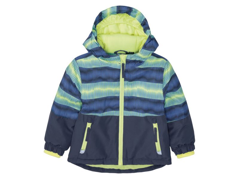 lupilu® Chlapecká lyžařská bunda (98/104, navy modrá / modrá / limetková)
