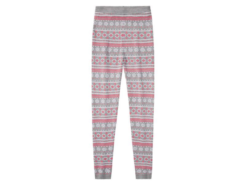 pepperts!® Dívčí vánoční pletené legíny (158/164, šedá)