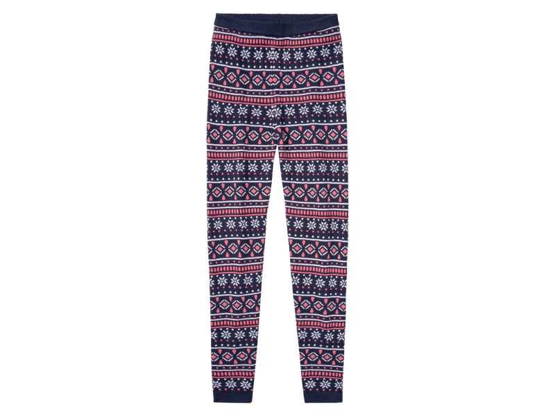 pepperts!® Dívčí vánoční pletené legíny (158/164, navy modrá)