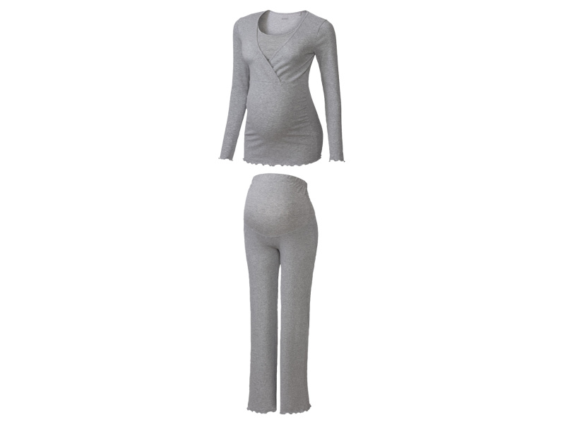 esmara® Dámské těhotenské pyžamo (XS (32/34), šedá)