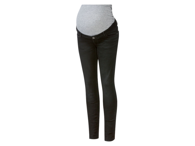 esmara® Dámské těhotenské džíny „Skinny Fit" (40, černý denim)