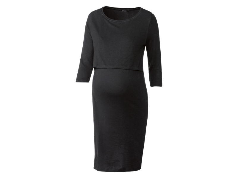 esmara® Dámské těhotenské šaty (XL (48/50), černá)