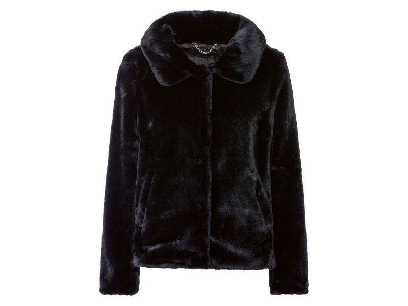 esmara® Dámská plyšová bunda (M (40/42), černá)