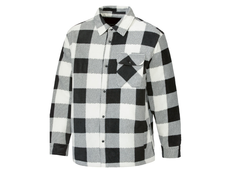 Parkside® Pánský flanelový overshirt (S (44/46), bílá)