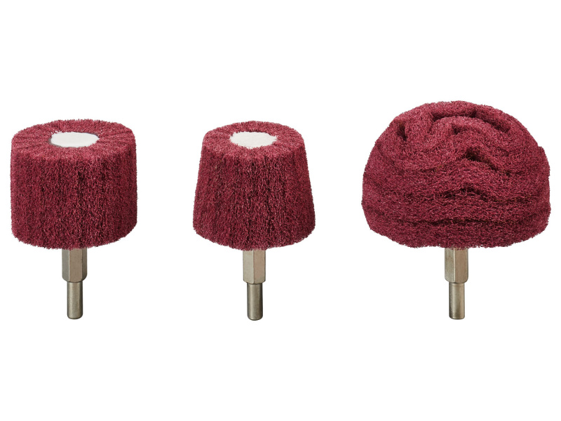Parkside® Sada brusných a lešticích kotoučů (sada kotoučů z rouna Pvsm 3 A1, 3dílná)