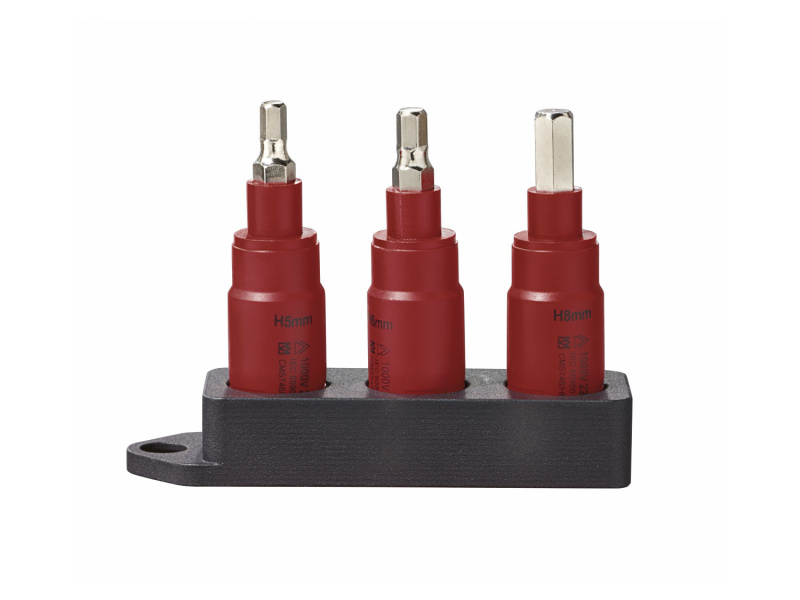 Parkside® Sada bitů 1000 V / Sada nástrčných klíčů 1000 V / Ráčna 3/8″ 1000 V (sada bitů/šestihran)
