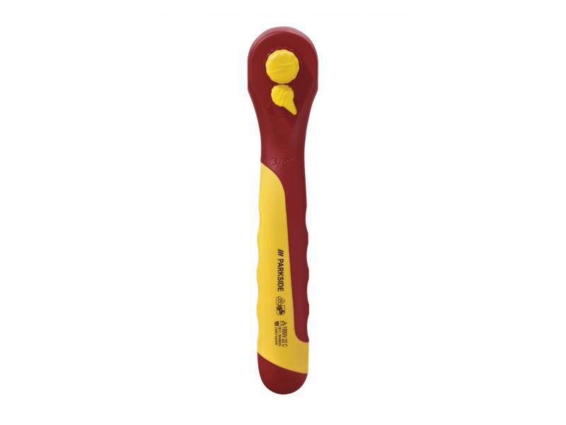 Parkside® Sada bitů 1000 V / Sada nástrčných klíčů 1000 V / Ráčna 3/8″ 1000 V (ráčna 10 mm 3/8“)