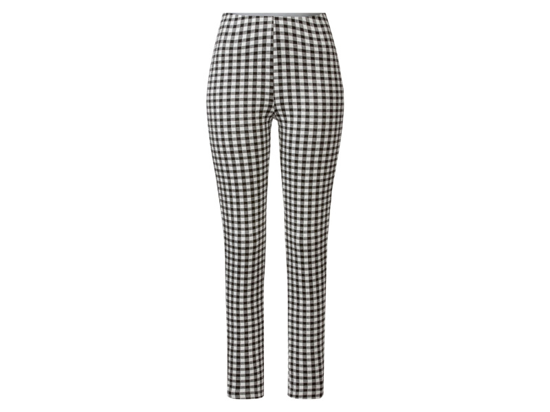 esmara® Dámské džegíny (černá/bílá/kostka, M (40/42))