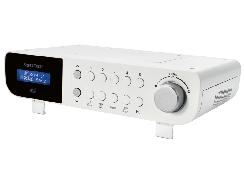 Silvercrest® Kuchyňské rádio Dab+ (bílá)