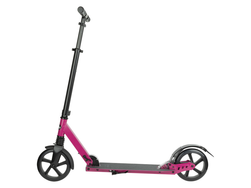 Crivit Koloběžka s odpružením Big Wheel (černá/růžová)