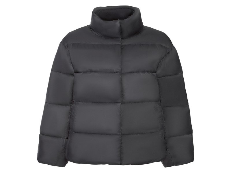 esmara® Dámská oversize prošívaná bunda (L (44/46), černá)