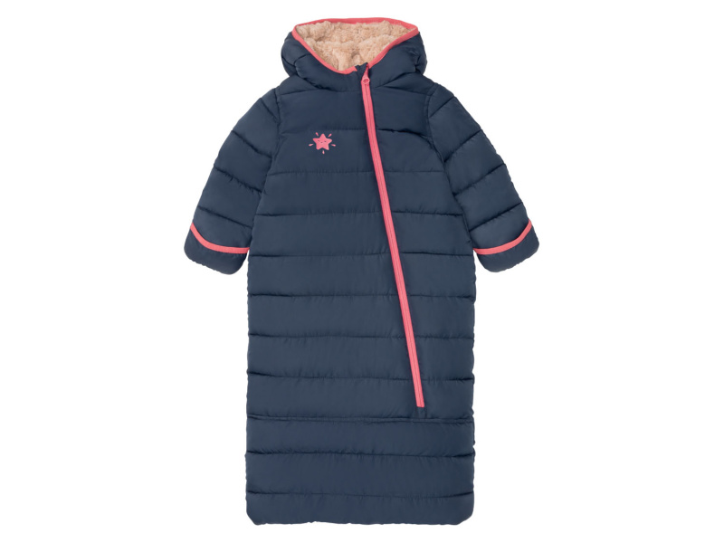 lupilu® Dívčí zimní overal / fusak (fusak / navy modrá, 74/80)
