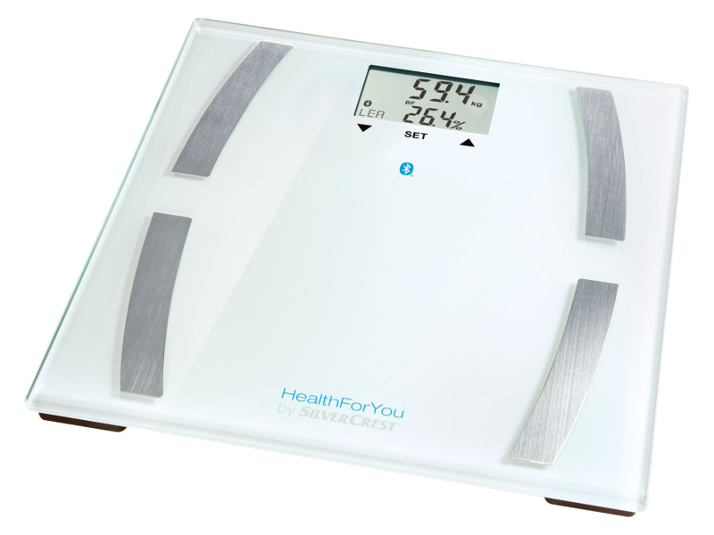 Silvercrest® Personal Care Diagnostická váha SBF 77 (bílá)