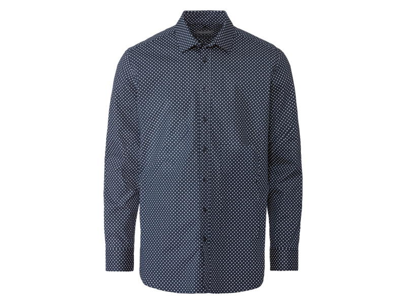 Nobel League Pánská business košile "Super Slim Fit" (38, vzorovaná/modrá)