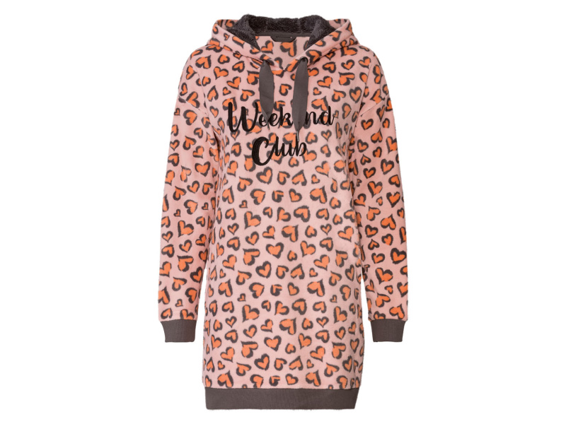 esmara® Dámské plyšové šaty (XS (32/34), vzorovaná)