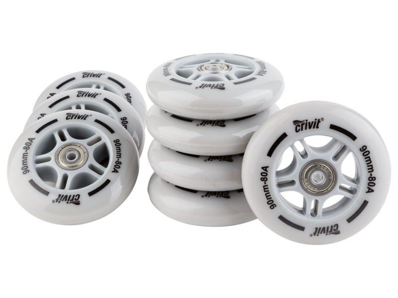 Crivit Kolečka na in-line brusle 72 / 80 / 84 / 90 mm (90 mm)