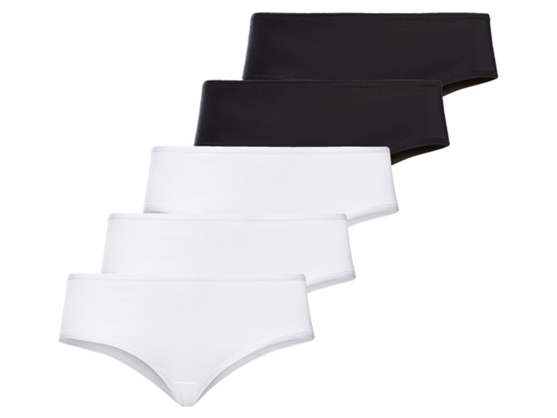 esmara® Dámské kalhotky Xxl, 5 kusů (3Xl(56/58), černá/bílá)