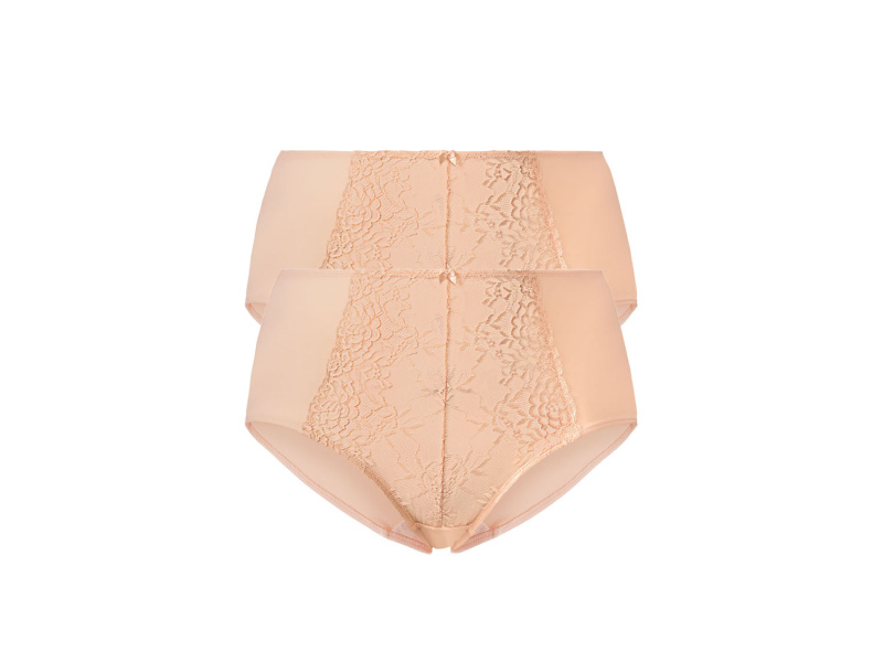 esmara® Dámské tvarující kalhotky Xxl, 2 kusy (Xl(48/50), béžová)
