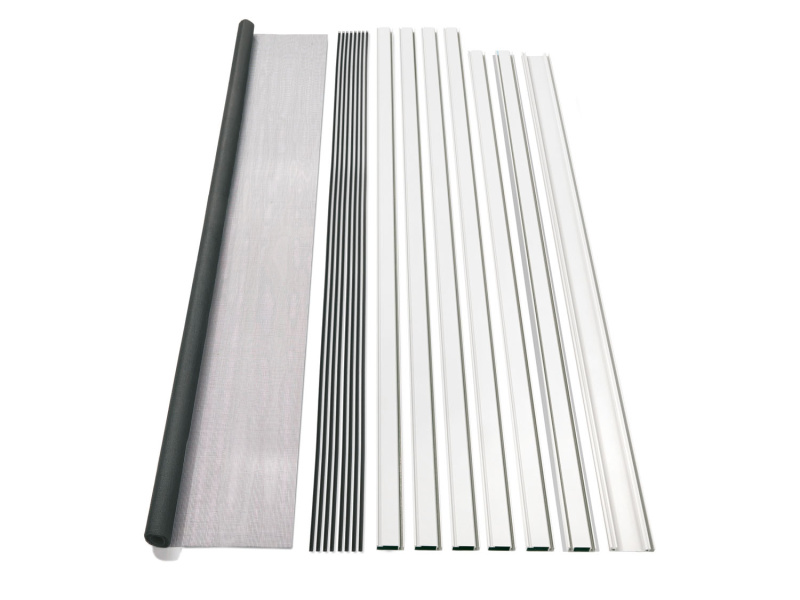 Livarno home Hliníkový dveřní rám se síťkou proti hmyzu, 100 x 210 cm (bílá)