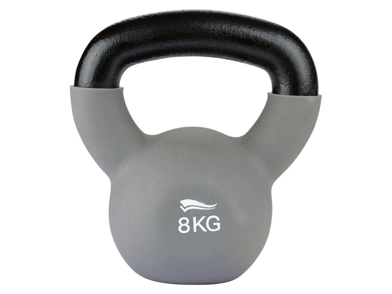 Crivit Posilovací činka Kettlebell, 8 kg