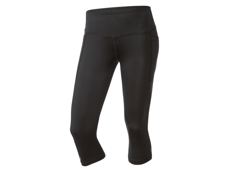 Crivit Dámské funkční capri legíny (XS (32/34), černá)