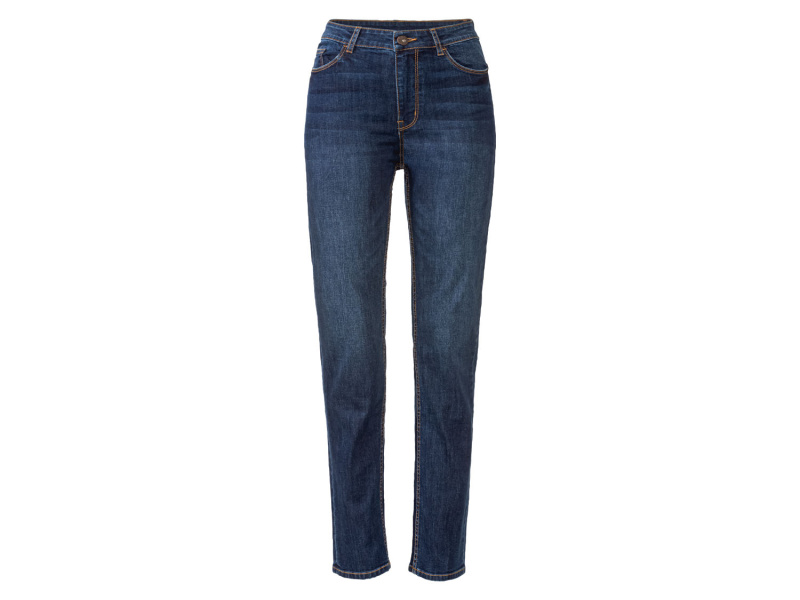 esmara® Dámské džíny „Straight Fit“, 3 délky (34, dlouhé, tmavě modrá)