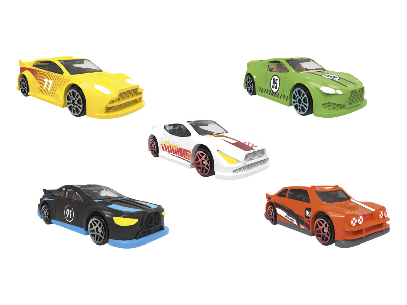 Playtive Autíčko Racers 1:64, 5 kusů (závodní auta)