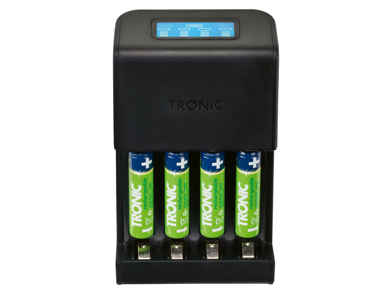 Tronic® Nabíječka baterií s LCD displejem TRC 4 B2 (nabíječka včetně 4 AAA baterií)