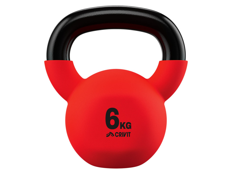 Crivit Posilovací činka Kettlebell, 6 kg