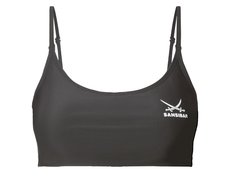 Sansibar Dámský vrchní díl plavek (36, černá)